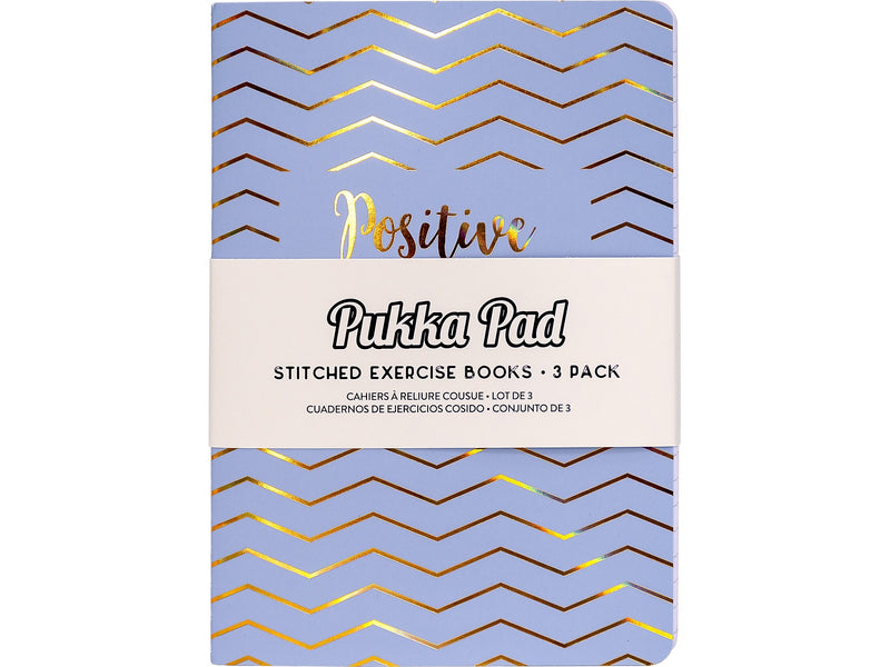 Pukka Pad Composition Notebooks, 4.6" x 6.8", College-Ruled, 20 Sheets, Assorted Colors, 3/Pack (9979(AST)-HZE)