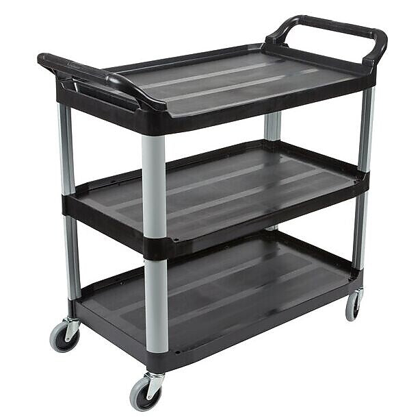Rubbermaid Commercial X-tra Utility Cart; Black (FG409100BLA)