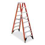 Werner 8' Fiberglass Twin Step Ladder, 375 lbs. Capacity (T7404)