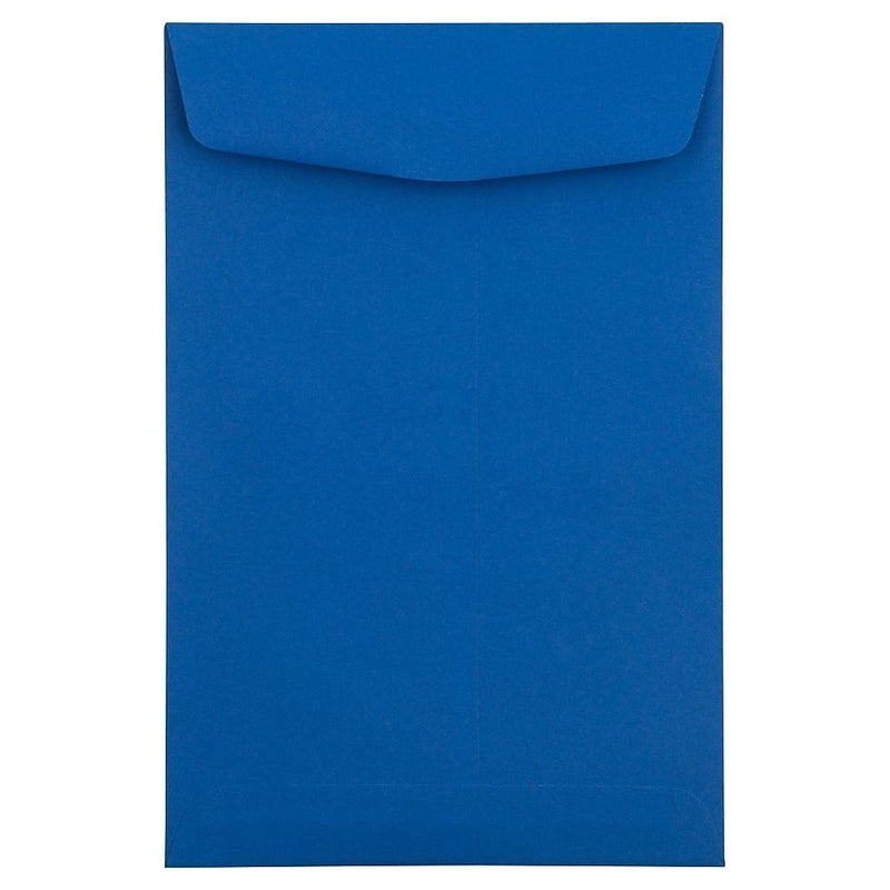 JAM Paper 6" x 9" Open End Catalog Envelopes, Presidential Blue, 10/Pack (363913003C)