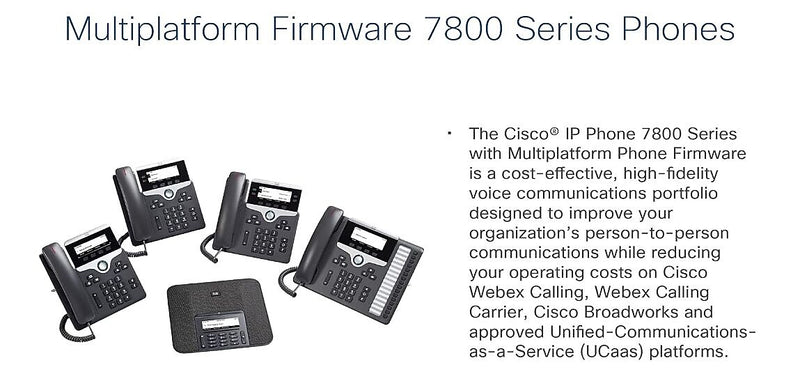 Cisco 7841 4-Line VOIP Phone, Black (CP-7841-3PW-NA-K9=)