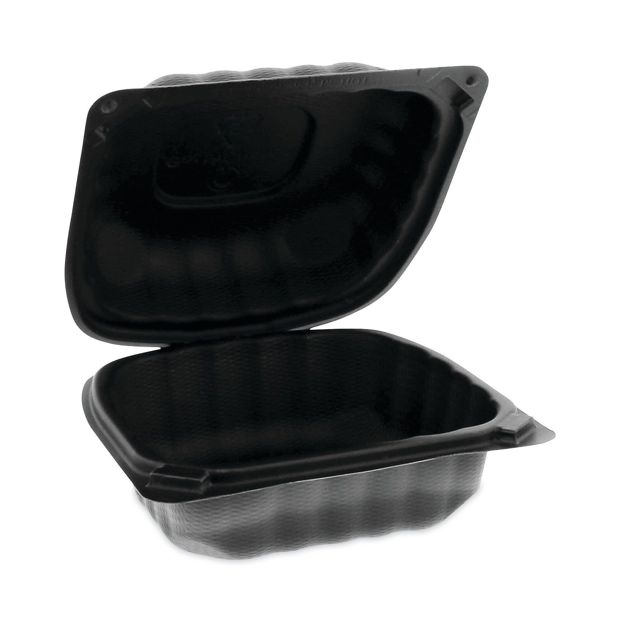 CONTAINER,HINGED,6X6,1,BK