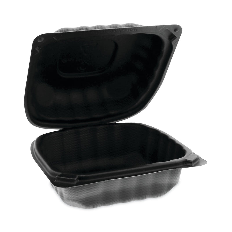 CONTAINER,HINGED,6X6,1,BK