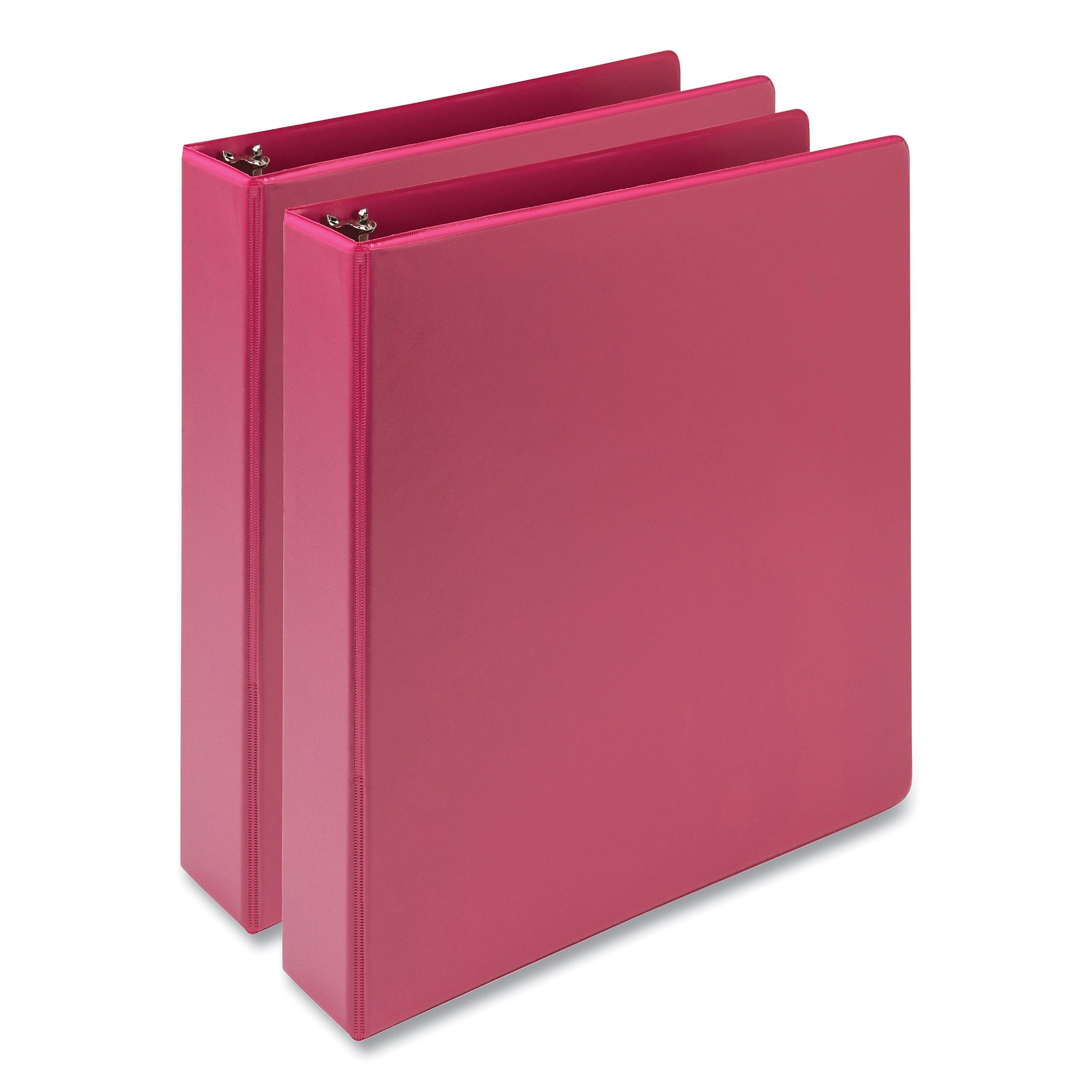 Samsill Earth's Choice 1 1/2" 3-Ring View Binders, Pink, 2/Pack (SAMMP286576)