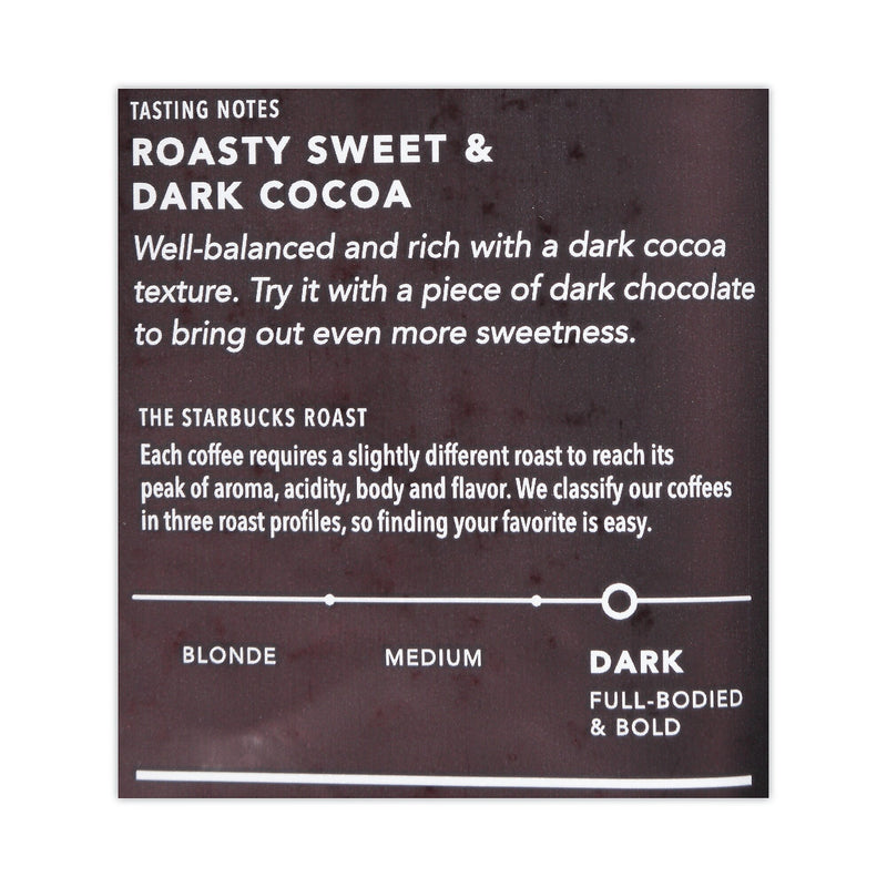 Starbucks® Caffe Verona Bold Whole Bean Coffee, 1 lb Bag, 6/Carton