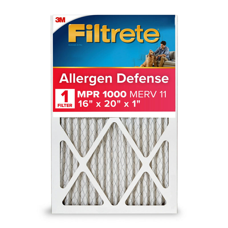 Filtrete Allergen Defense 16" x 20" x 1" Pleated Air Filter, MERV 11 (9800-4)
