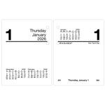 2026 AT-A-GLANCE 3.75" x 3" Daily Calendar Refill Pages, White/Black (E919-50-26)