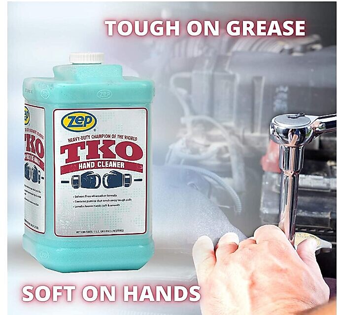Zep TKO Hand Cleaner, Lemon Lime Scent,  4/Carton (ZPER54824)