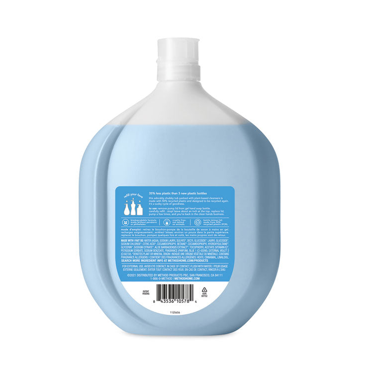 Gel Hand Wash Refill Tub, Sea Minerals Scent, 34 oz