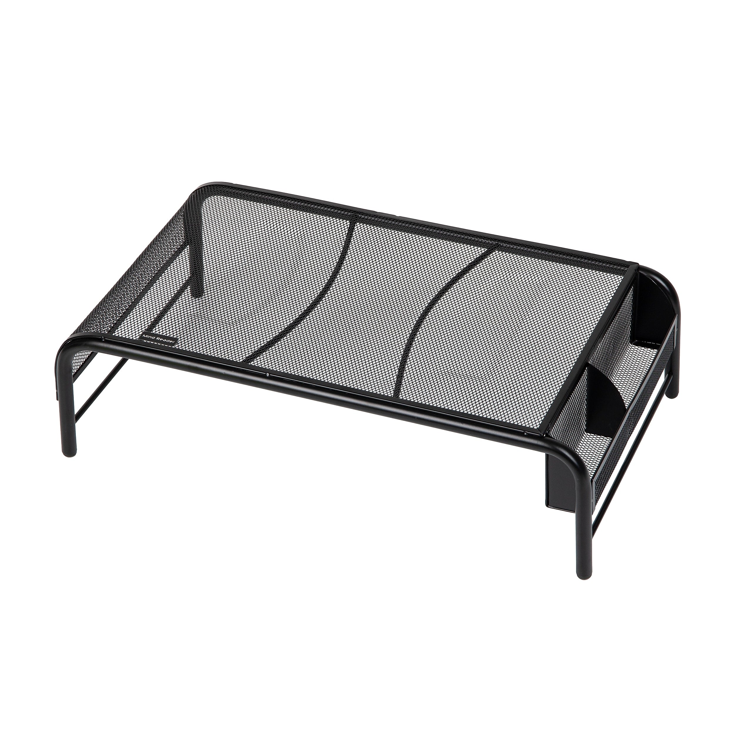 Mind Reader Ventilated Monitor Stand, Up to 24" Monitor, Black (MESHM-BLK)