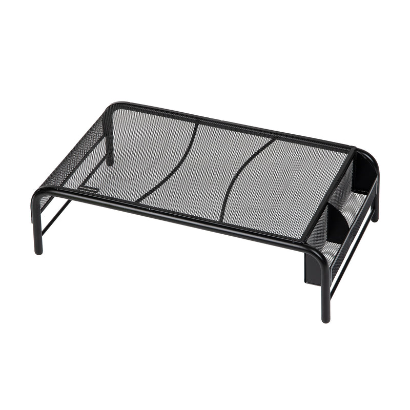 Mind Reader Ventilated Monitor Stand, Up to 24" Monitor, Black (MESHM-BLK)