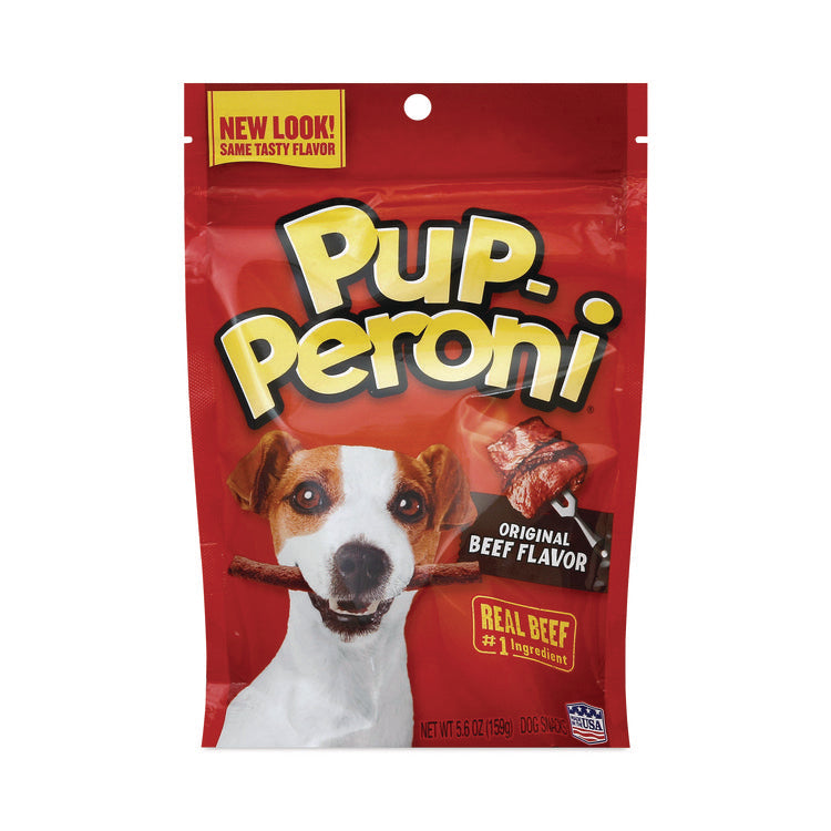 Original Beef Flavor Dog Snack Sticks, 8 oz Pouch, 8/Carton