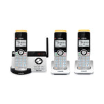 80-2151-02 Three-Handset Connect to Cell Cordless Telephone, Black/Silver