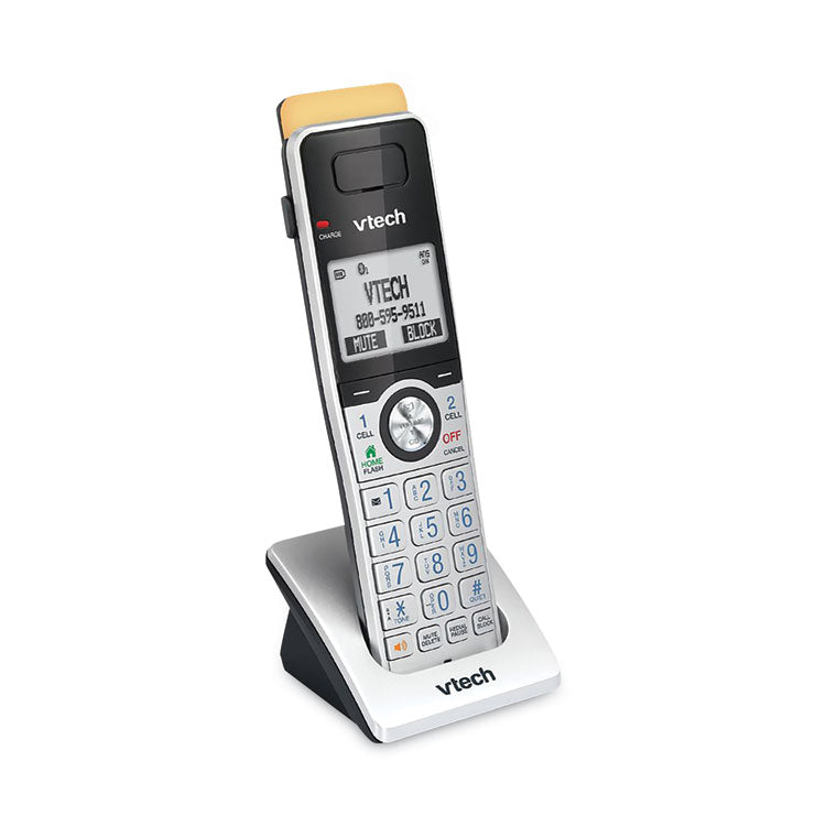 80-2151-02 Three-Handset Connect to Cell Cordless Telephone, Black/Silver