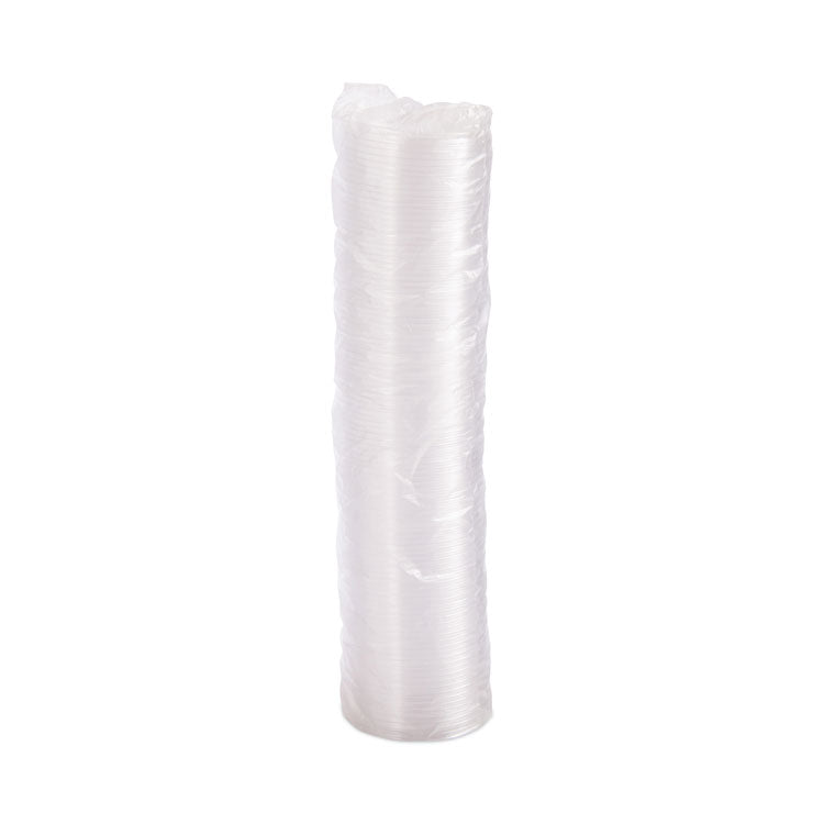 Non-Vented Container Lids, Clear, Plastic, 100/Pack, 10 Packs/Carton