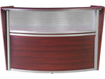 Regency Marque 72"W Curved Reception Desk Workstation, Mahogany (77310MH)