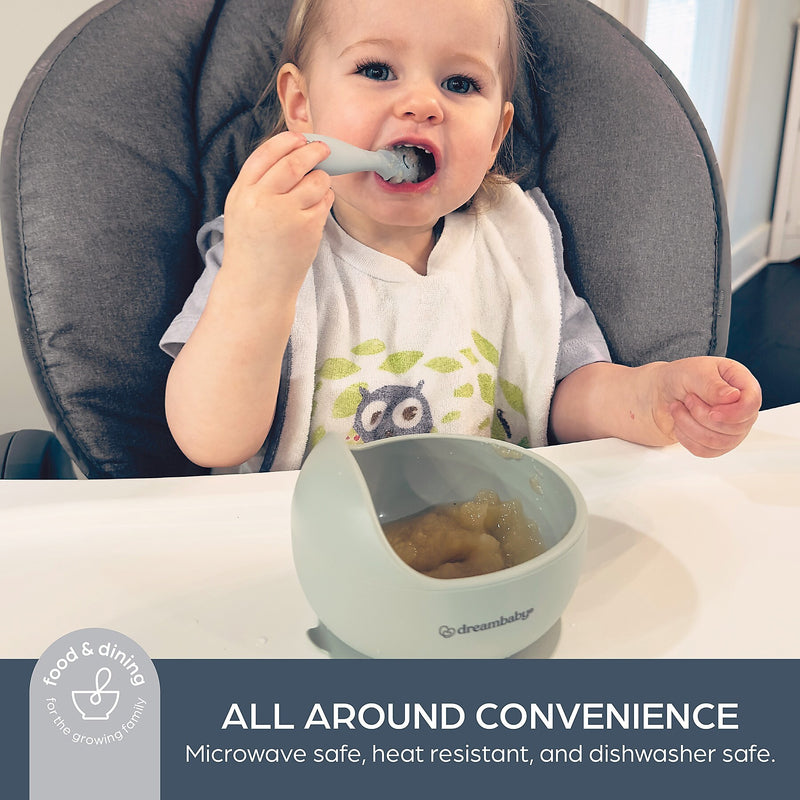 Dream Baby Kids Suction Bowl Snack Container, Seafoam Green (DB-L5056A)