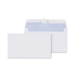 Peel Seal Strip Security Tint Business Envelope, #6 3/4, Square Flap, Self-Adhesive Closure, 3.63 x 6.5, White, 100/Box