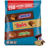Mars Minis Milk Chocolate Candy Bars Bulk Variety Pack, 46.86 oz., 150 Pieces (459751)