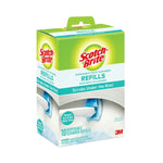 Disposable Toilet Scrubber Refill, Blue/white, 10/pack