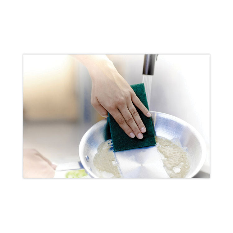 Heavy-Duty Scouring Pad, 3.8 X 6, Green, 5/carton