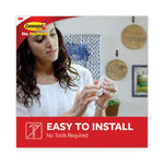 General Purpose Hooks, Medium, Plastic, White, 3 lb Capacity, 37 Hooks and 48 Strips/Pack