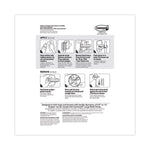 Broom Gripper, 3.12w x 1.85d x 3.34h, White/Gray, 6 Grippers/16 Strips/Pack