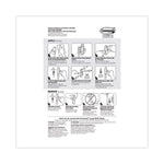 Decorative Hooks, Traditional, Large, Plastic, Silver, 5 lb Capacity, 1 Hook and 2 Strips/Pack