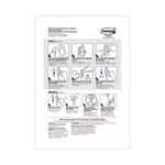 Designer Hooks, Large, Plastic, White, 5 lb Capacity, 16 Hooks and 24 Strips/Pack