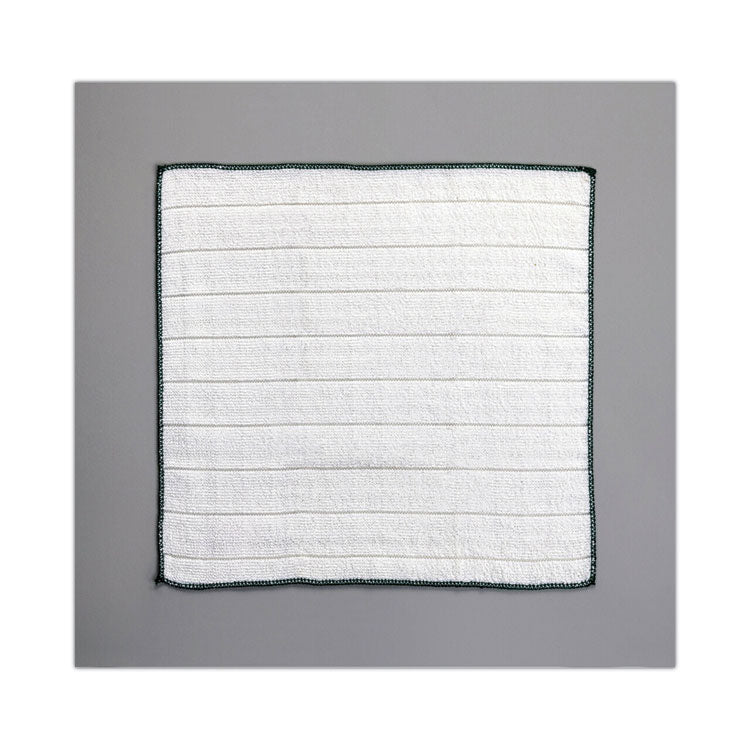 Kitchen Cleaning Cloth, Microfiber, 11.4 x 12.4, White, 2/Pack, 12 Packs/Carton