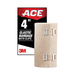 Elastic Bandage With E-Z Clips, 4 X 64