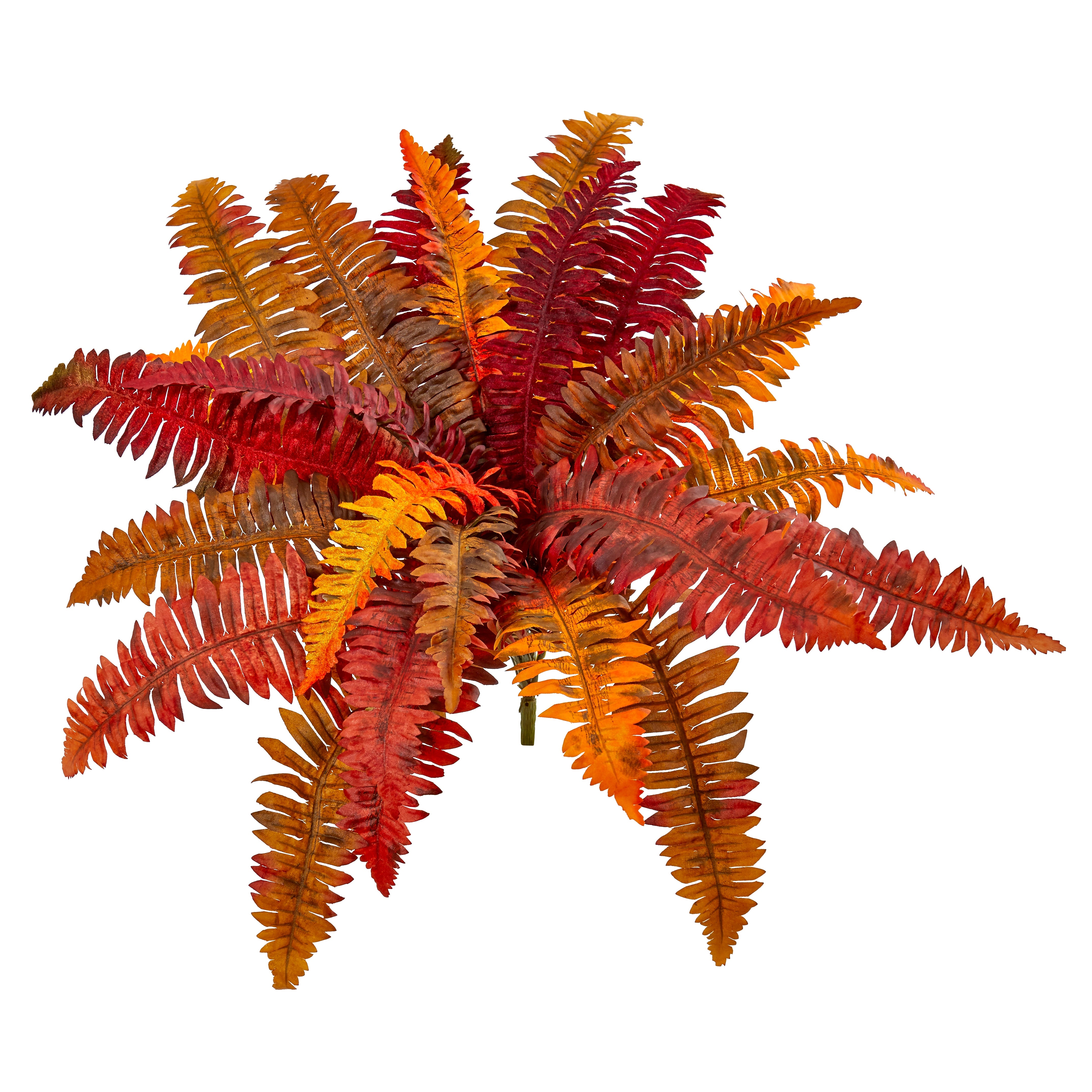 Nearly Natural 20" Autumn Boston Fern Artificial Plant, Set of 3 (6183-S3)