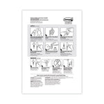 Adhesive Mount Metal Hook, Large, Brushed Nickel Finish, 5 lb Capacity, 2 Hooks and 4 Strips/Pack