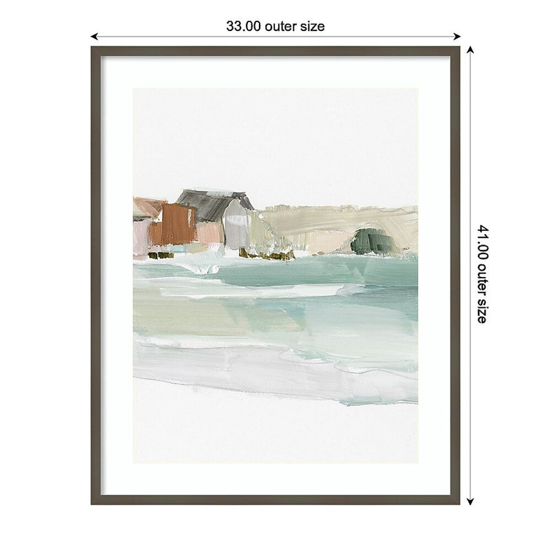 Amanti Art Seaside Tranquility II by Susan Pepe Wood Framed Wall Art Print, 33" x 41" (A42675537408)