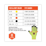 ProFlex 7021 Hi-Vis Nitrile-Coated CR Gloves, EN388: 4342B, 9.25" Long, Large, Lime, 144 Pairs/Carton