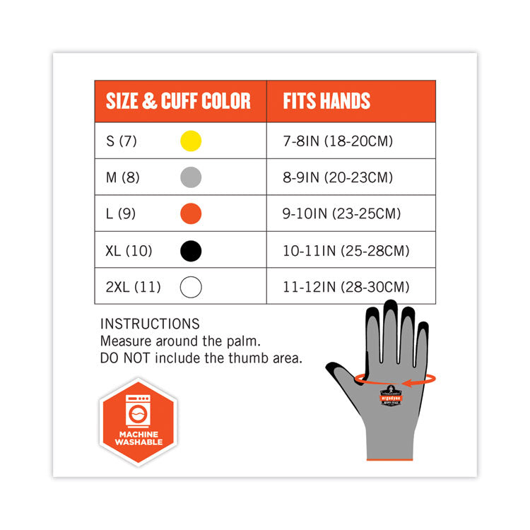 ProFlex 7031 ANSI A3 Nitrile-Coated CR Gloves, EN388: 4X42C, 10" Long, Large, Gray, 144 Pairs/Carton