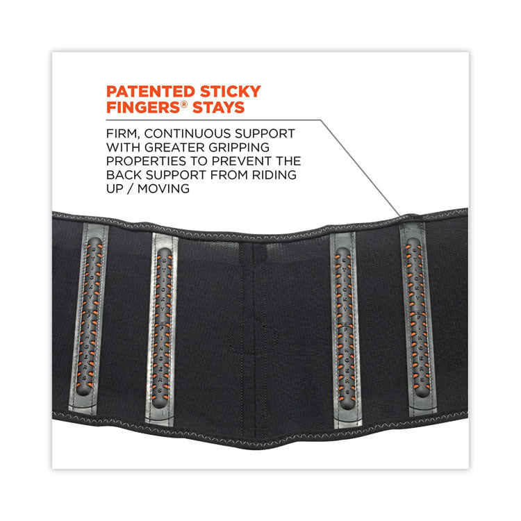 ProFlex 1100SF Standard Spandex Back Support Brace, 3X-Large, 46" to 52" Waist, Black