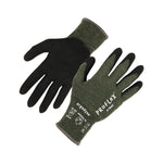 ProFlex 7042 ANSI A4 Nitrile-Coated CR Gloves, EN388: 4X41D, 9" Long, Large, Green, Pair