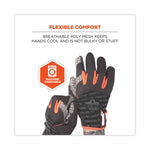 ProFlex 821 Smooth Surface Handling Gloves, Large, Black, Pair