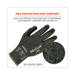 ProFlex 7070 ANSI A7 Nitrile Coated CR Gloves, EN388: 4X42F, 9" Long, Large, Green, 12 Pairs