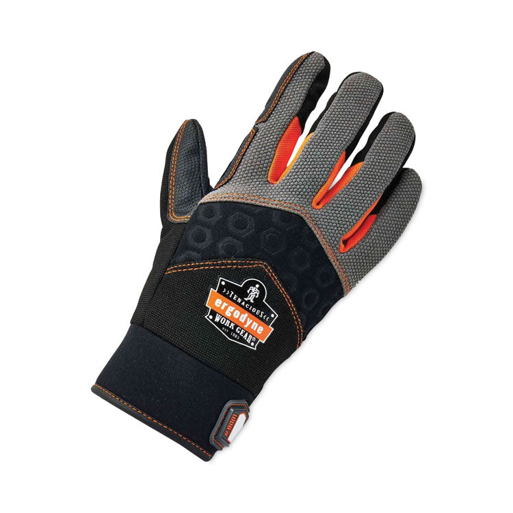 ProFlex 9001 Full-Finger Impact Gloves, EN388: 1121X, Small, Black, Pair