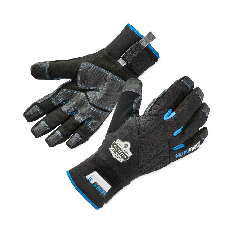 ProFlex 818WP Thermal WP Gloves with Tena-Grip, EN388: 3423X, 9" Long, XX-Large, Black, Pair