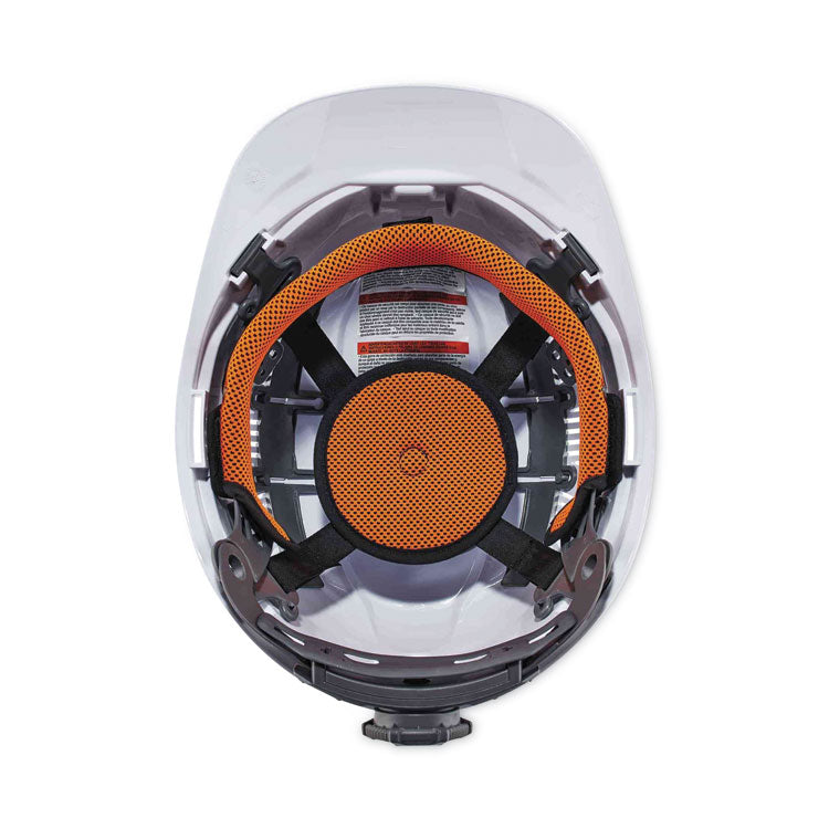 Skullerz 8972LED Class C Hard Hat Cap Style with LED Light, White