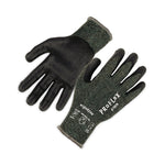 ProFlex 7070 ANSI A7 Nitrile Coated CR Gloves, EN388: 4X42F, 9" Long, X-Large, Green, 12 Pairs