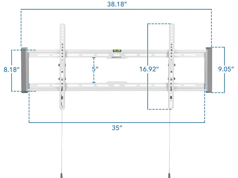 Mount-It! Ultraslim Heavy-Duty TV Wall Mount, 165 lbs. Max. (MI-307)
