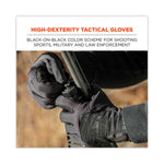 ProFlex 812BLK High-Dexterity Black Tactical Gloves, 9" Long, XX-Large, Black, Pair
