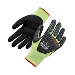 ProFlex 7141 ANSI A4 DIR Nitrile-Coated CR Gloves, EN388: 4X42DP, 9" Long, Small, Lime, 72 Pairs/Carton