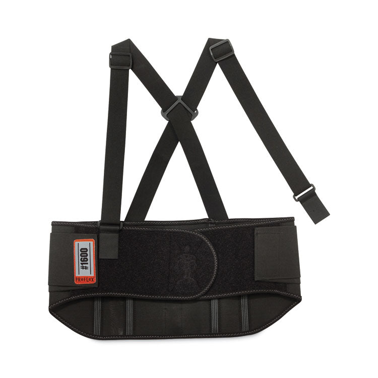 ProFlex 1600 Standard Elastic Back Support Brace, X-Small, 20" to 25" Waist, Black