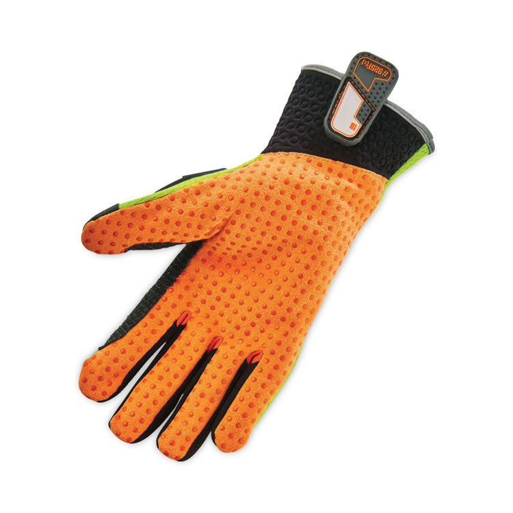ProFlex 925F(x) Standard Dorsal Impact-Reducing Gloves, EN388: 4121XP, Small, Black/Lime, Pair