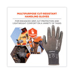 ProFlex 7044 ANSI A4 PU Coated CR Gloves, EN388: 4X42D, 9" Long, Small, Gray, 12 Pairs